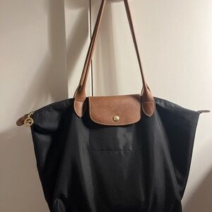 Longchamp black Large tote bag